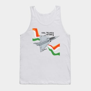 HAL Tejas Indian Fighter Fighterjet Aircraft India Pride Tank Top